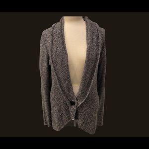 Nic and Zoe cardigan Sweater, medium, black & white, 32”L